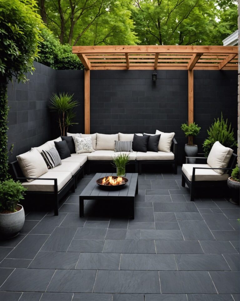 20 Black Patio Tiles to Make Your Backyard Pop