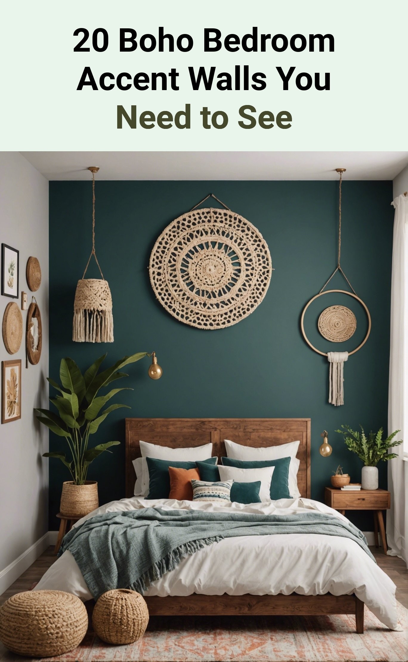 20 Boho Bedroom Accent Walls You Need to See