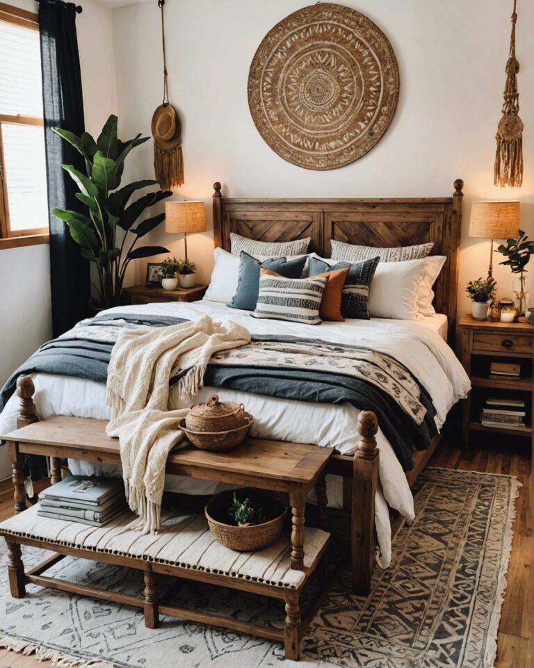 20 Boho Bedroom Bed Ideas