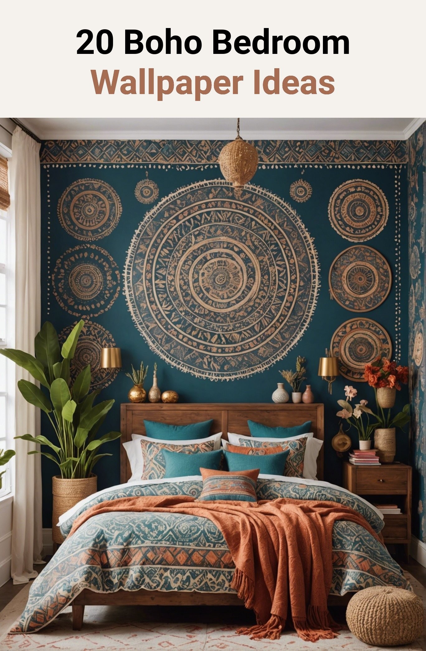 20 Boho Bedroom Wallpaper Ideas