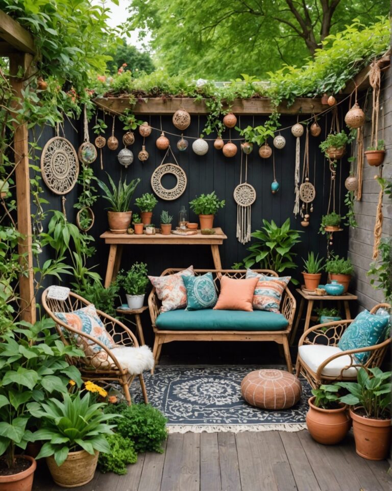 20 Boho Garden Ideas for a Magical Look