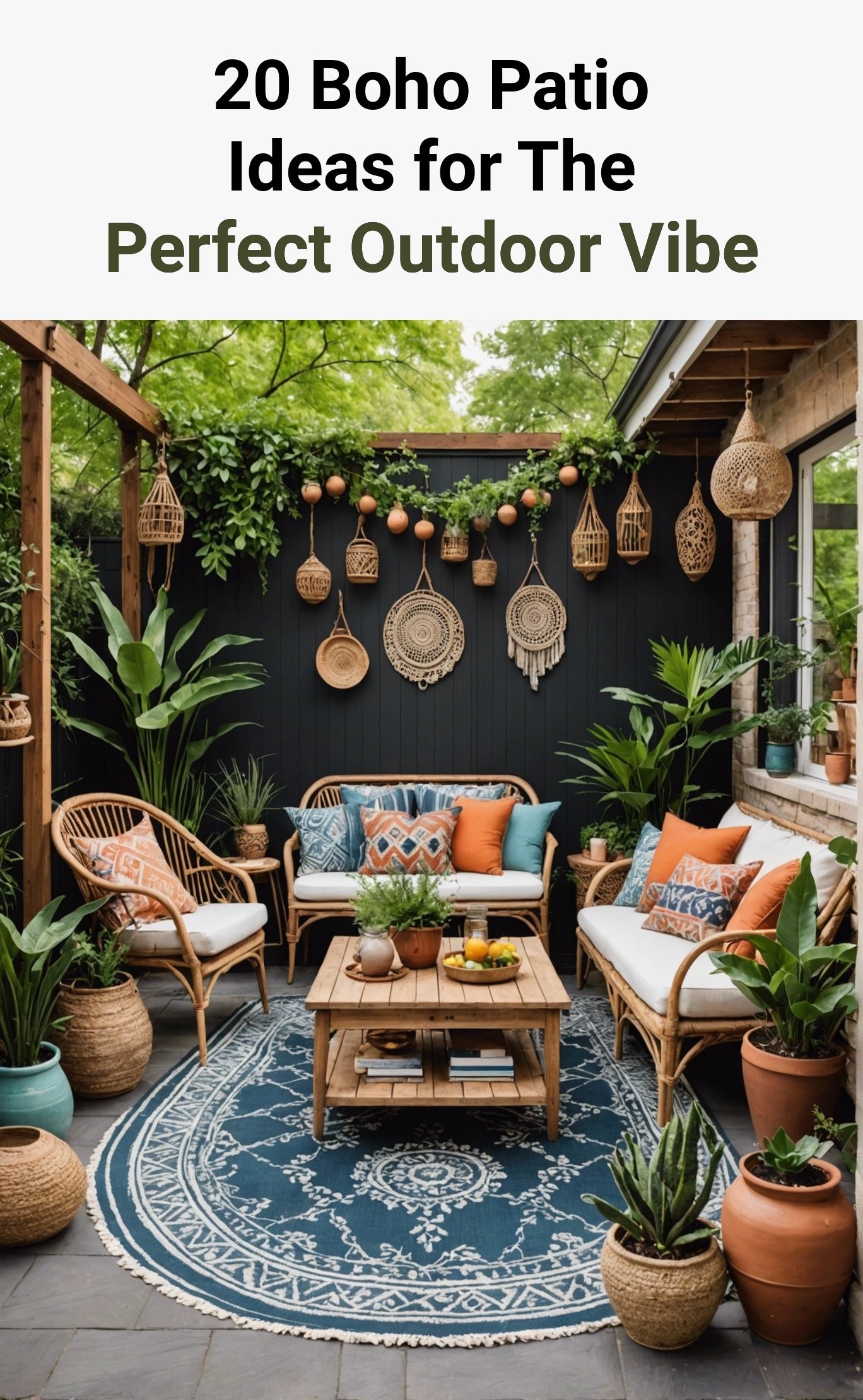 20 Boho Patio Ideas for The Perfect Outdoor Vibe