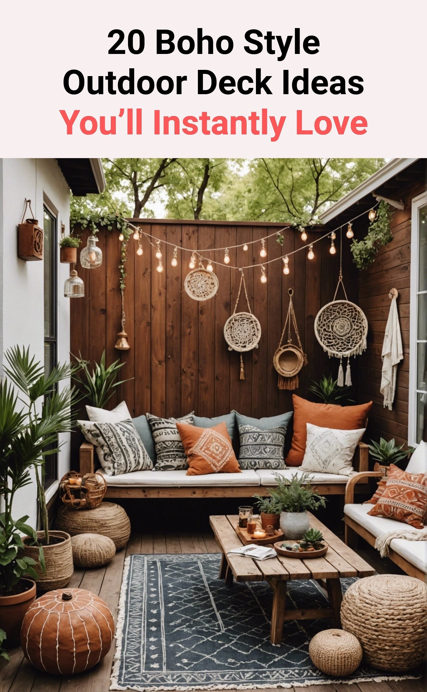 20 Boho Style Outdoor Deck Ideas You’ll Instantly Love