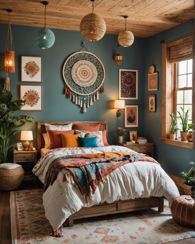 20 Boho Themed Bedroom Art Work Ideas