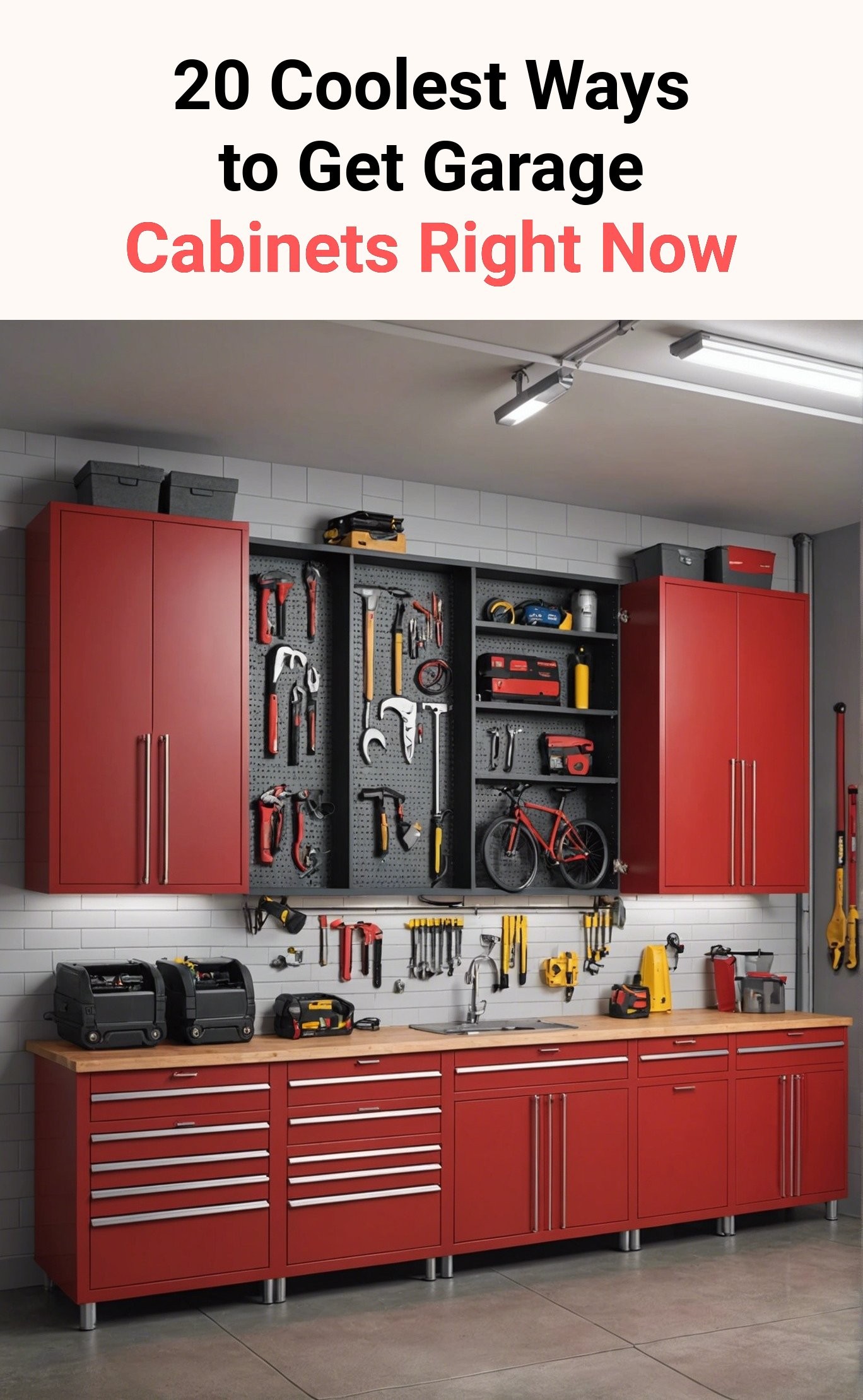 20 Coolest Ways to Get Garage Cabinets Right Now