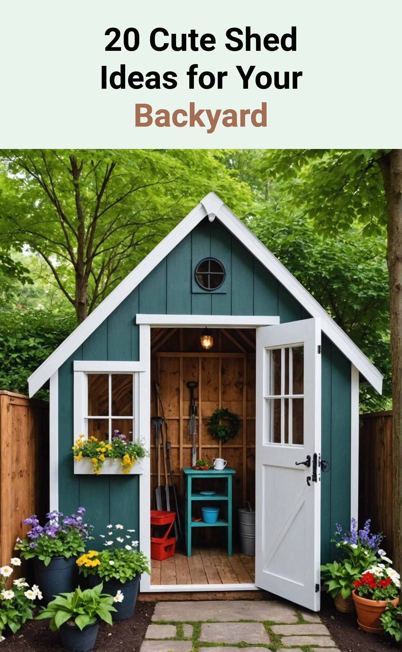 20 Cute Shed Ideas for Your Backyard