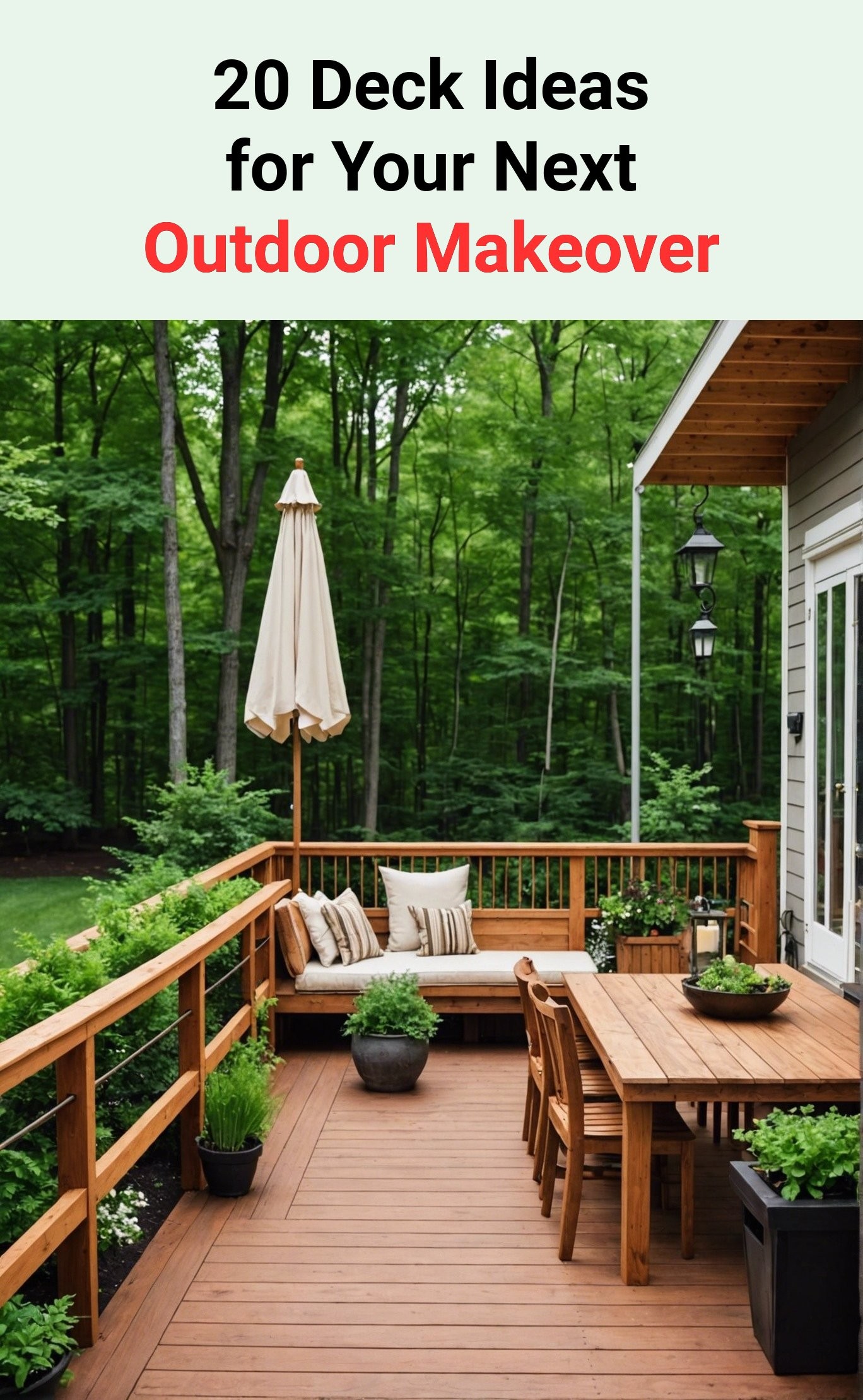 20 Deck Ideas for Your Next Outdoor Makeover