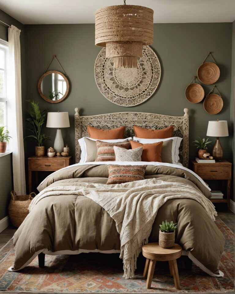 20 Earth Tone Boho Style Bedroom Ideas