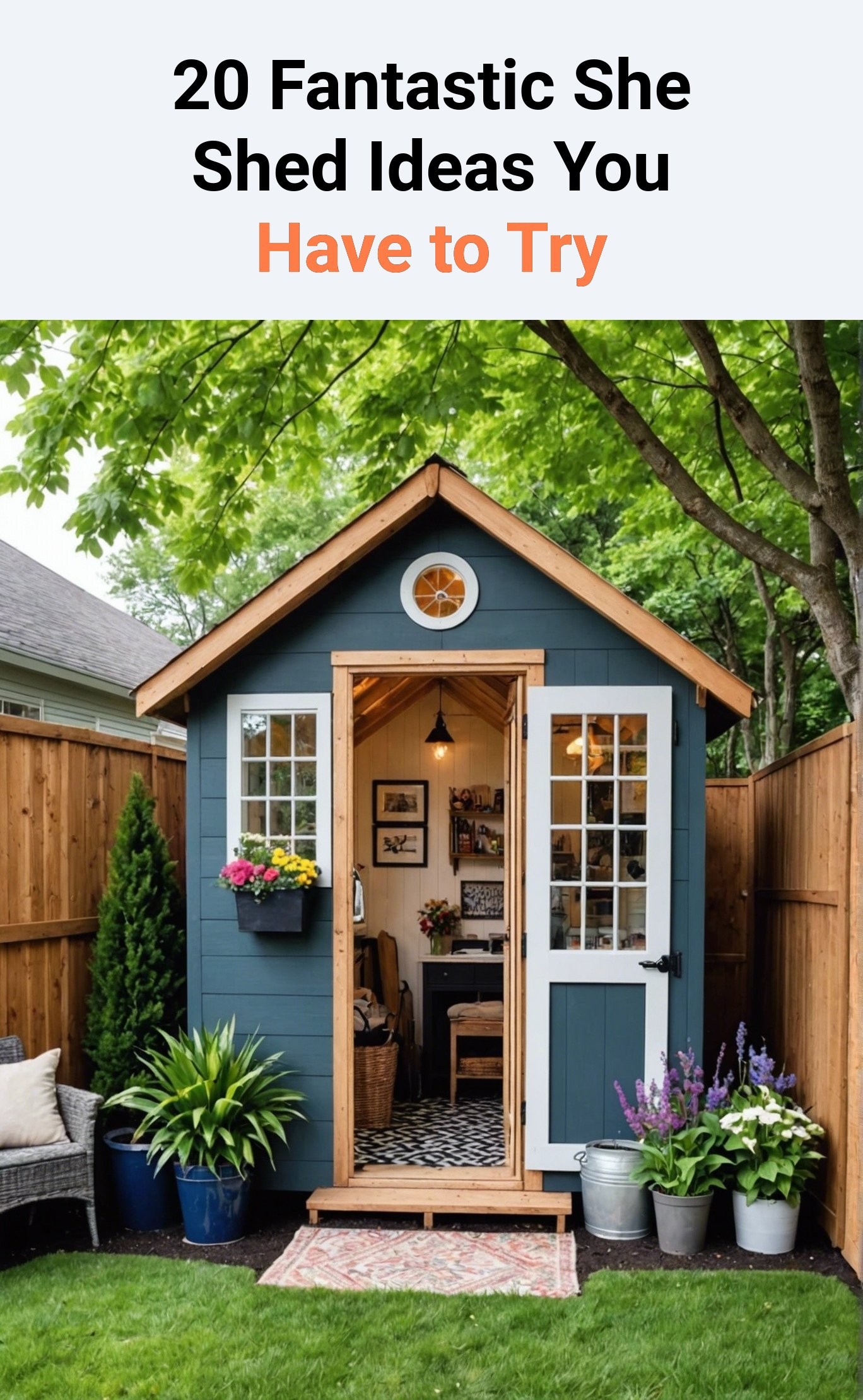 20 Fantastic She Shed Ideas You Have to Try