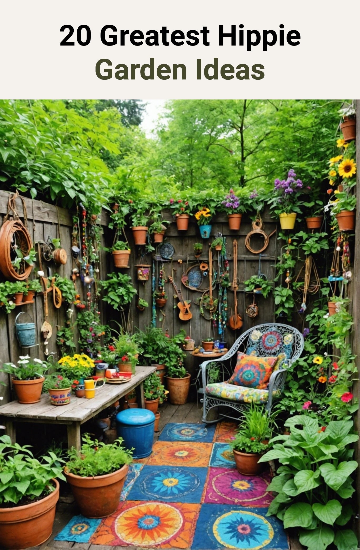 20 Greatest Hippie Garden Ideas