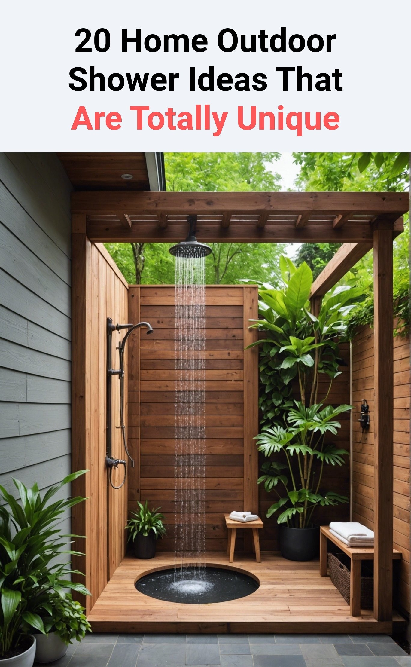 20 Home Outdoor Shower Ideas That Are Totally Unique