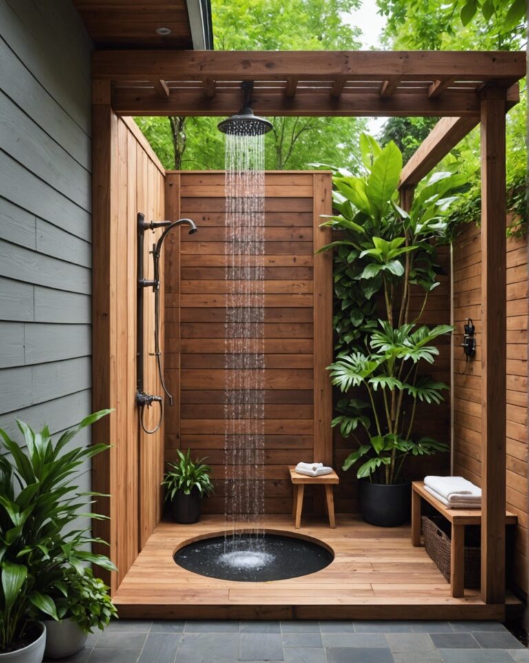 20 Home Outdoor Shower Ideas That Are Totally Unique