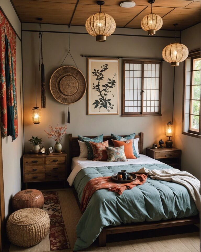 20 Incredible Japanese Boho Bedroom Decor Ideas