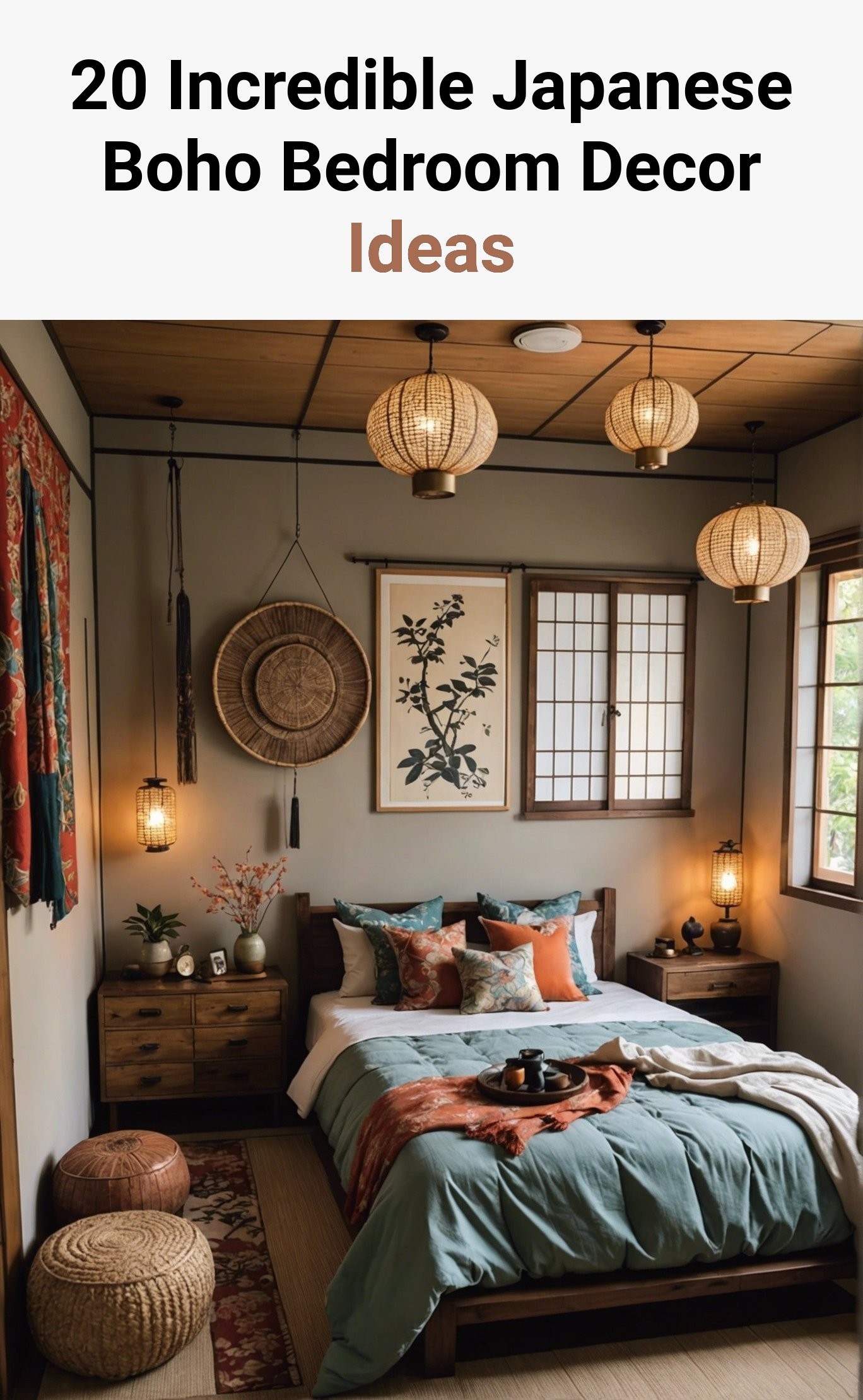 20 Incredible Japanese Boho Bedroom Decor Ideas
