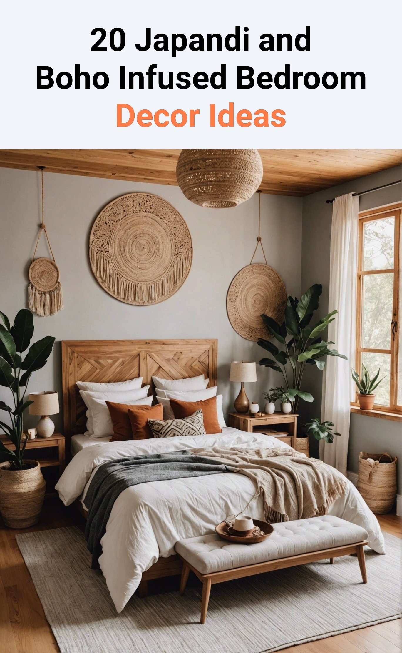 20 Japandi and Boho Infused Bedroom Decor Ideas