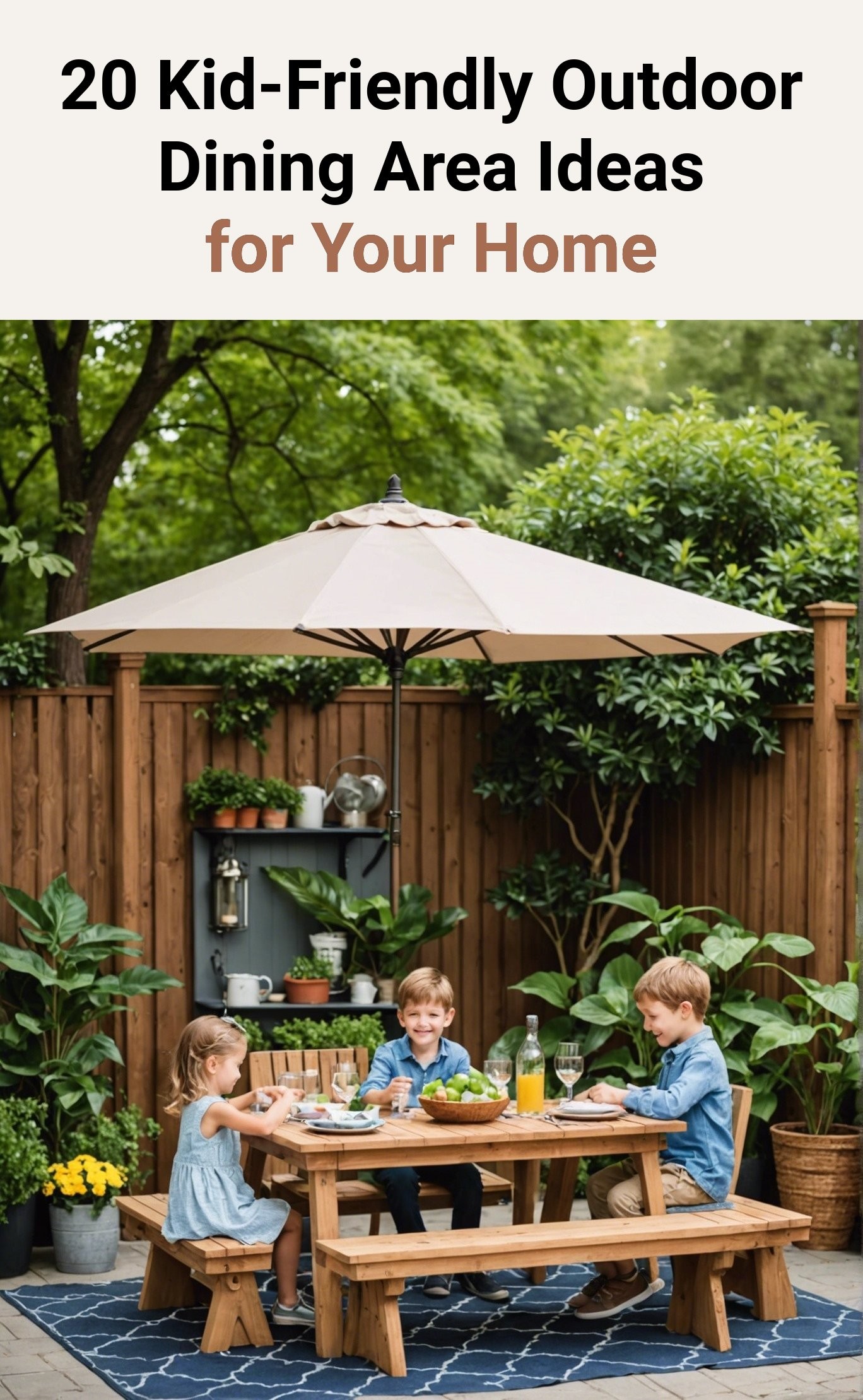 20 Kid-Friendly Outdoor Dining Area Ideas for Your Home