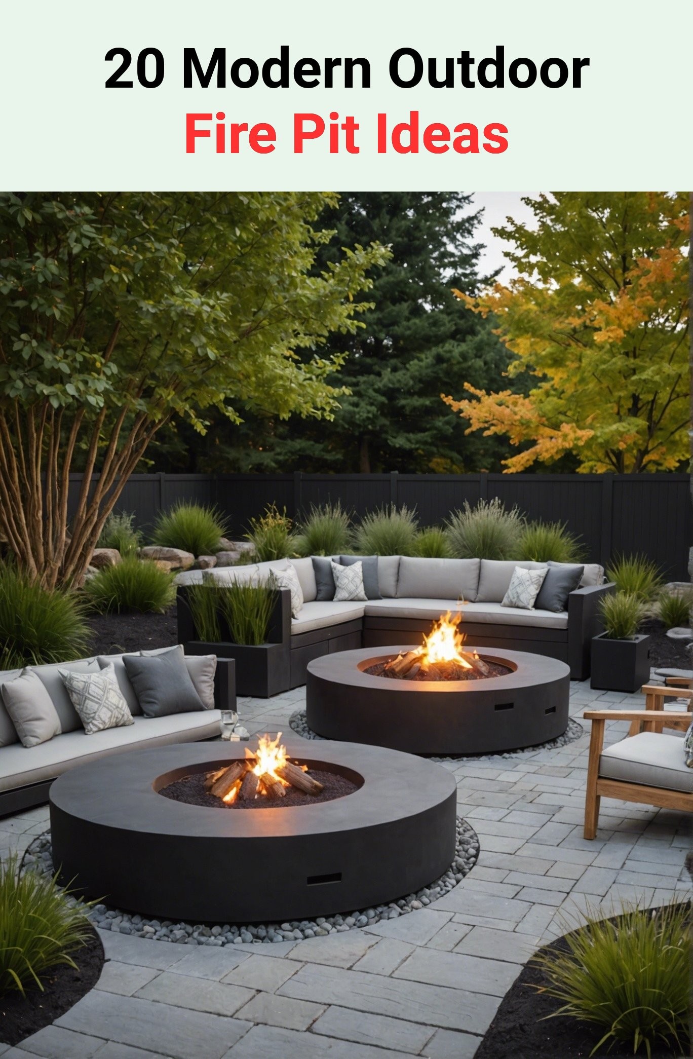 20 Modern Outdoor Fire Pit Ideas