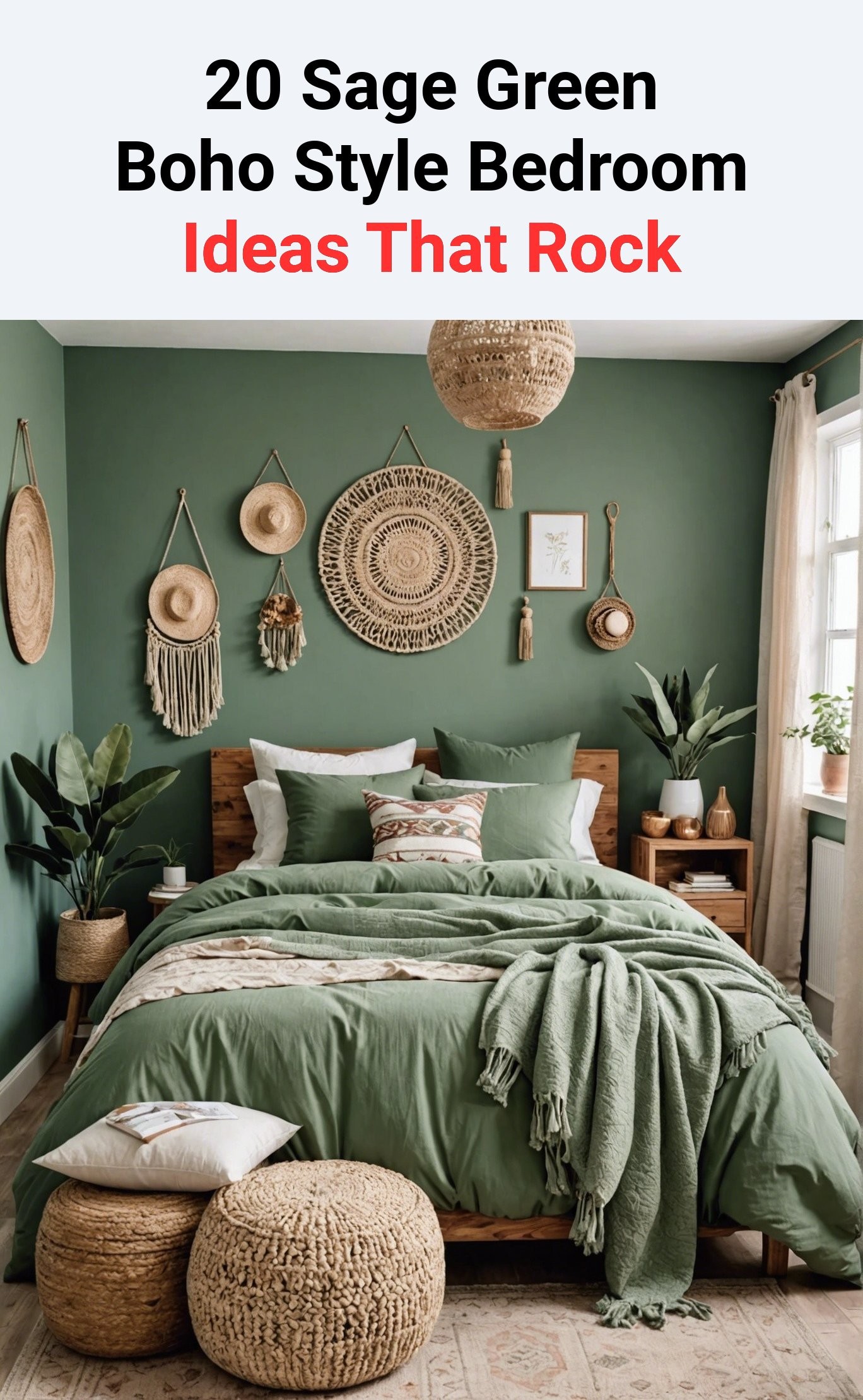 20 Sage Green Boho Style Bedroom Ideas That Rock