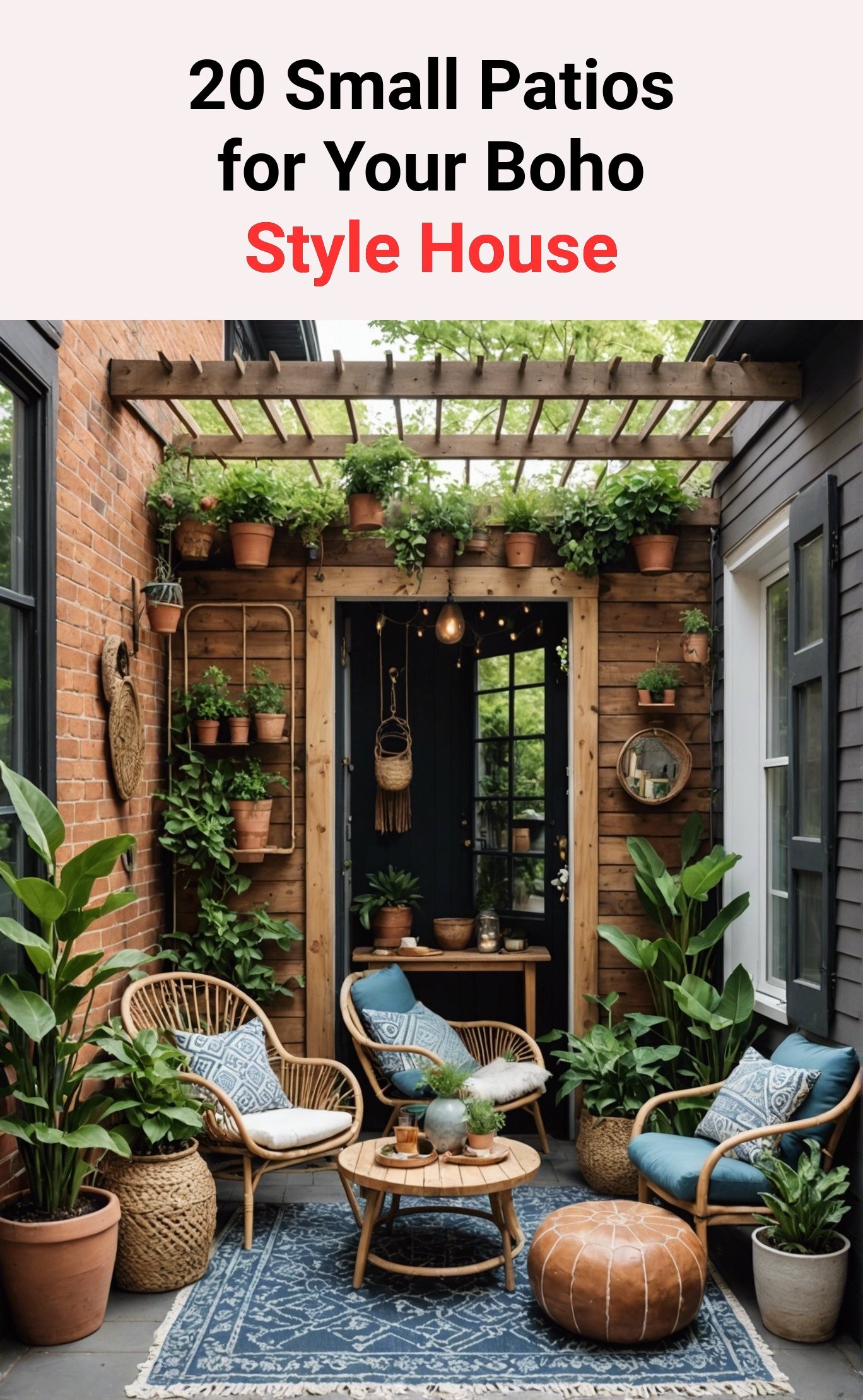 20 Small Patios for Your Boho Style House
