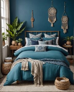 20 Stunning Ways to Get a Blue Boho Bedroom Style