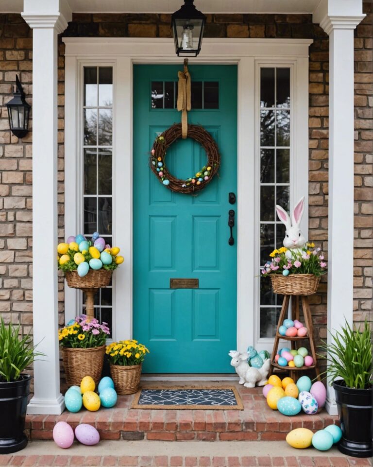 20 Trendy Easter Front Porch Decor Ideas