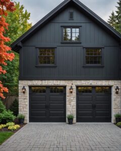 20 Unique Ways to Get Black Garage Doors