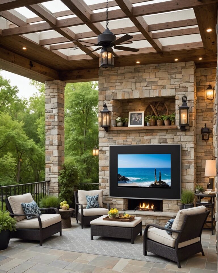 25 Incredible Ways to Have a TV On Your Home’s Back Patio