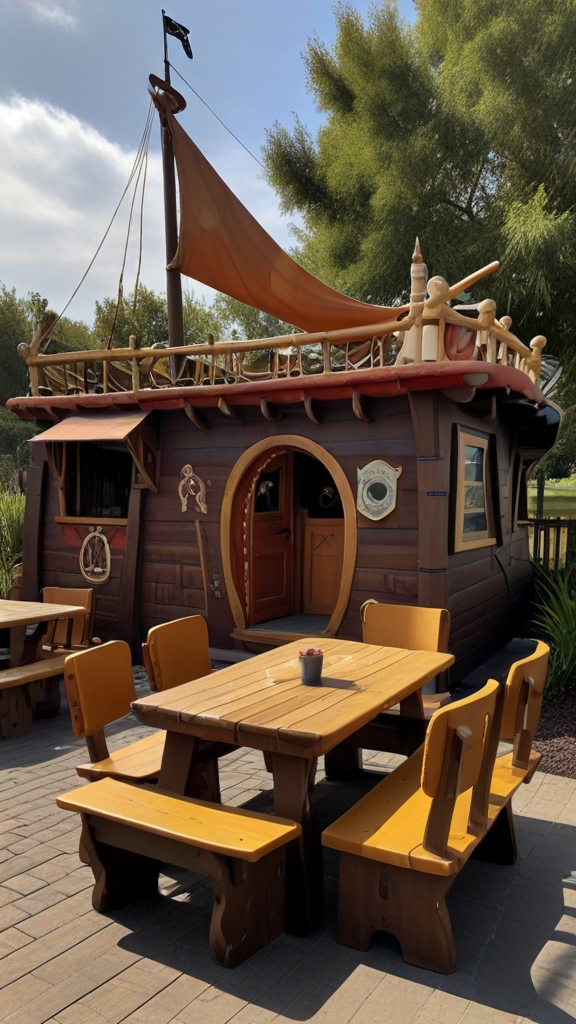 Pirate Ship Adventure Dining Area