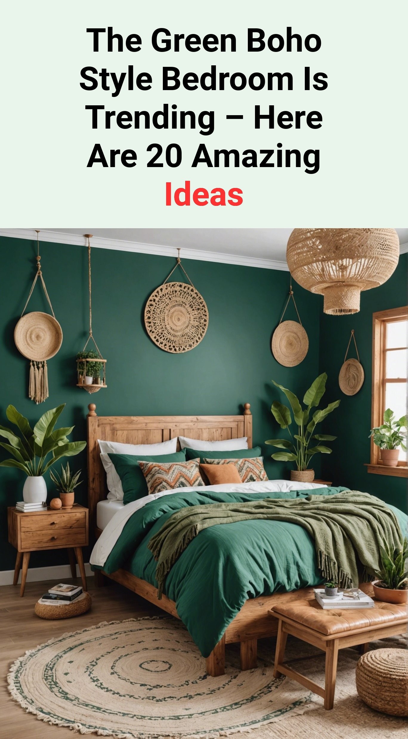The Green Boho Style Bedroom Is Trending – Here Are 20 Amazing Ideas