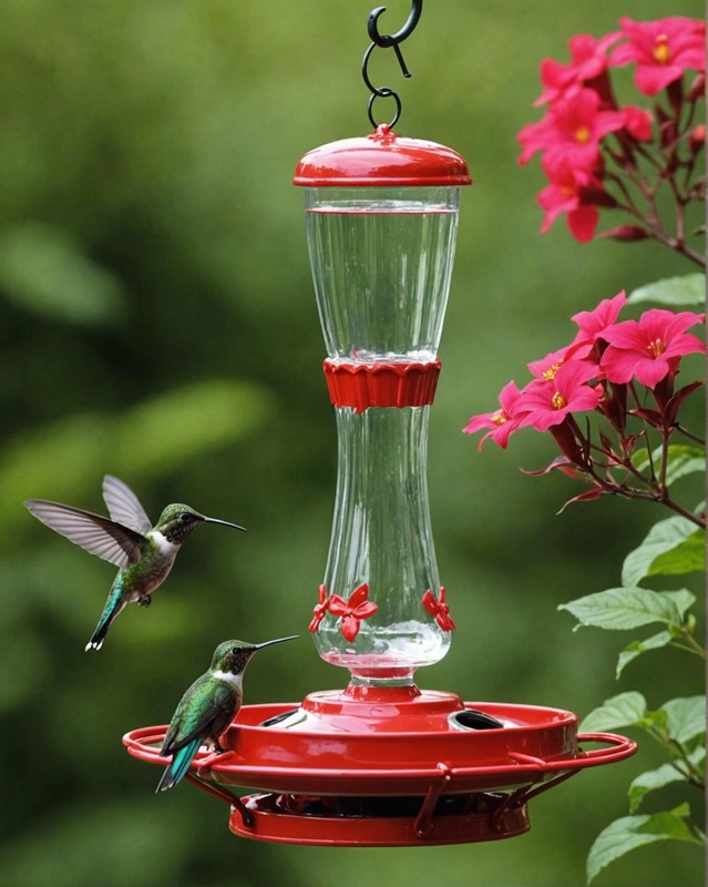 A Decorative Hummingbird Feeder
