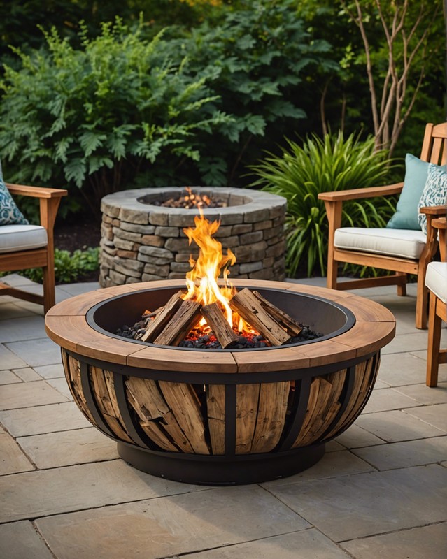 Add a Touch of Nature with Wooden Fire Pits