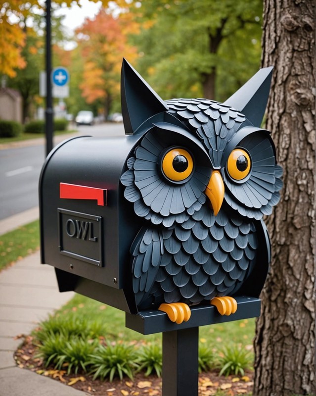 Animal-Shaped Mailbox (e.g., Cat, Dog, Owl)