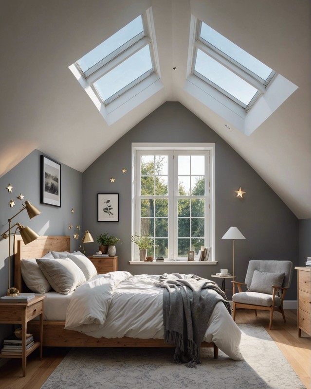 Attic Bedrooms with Skylights