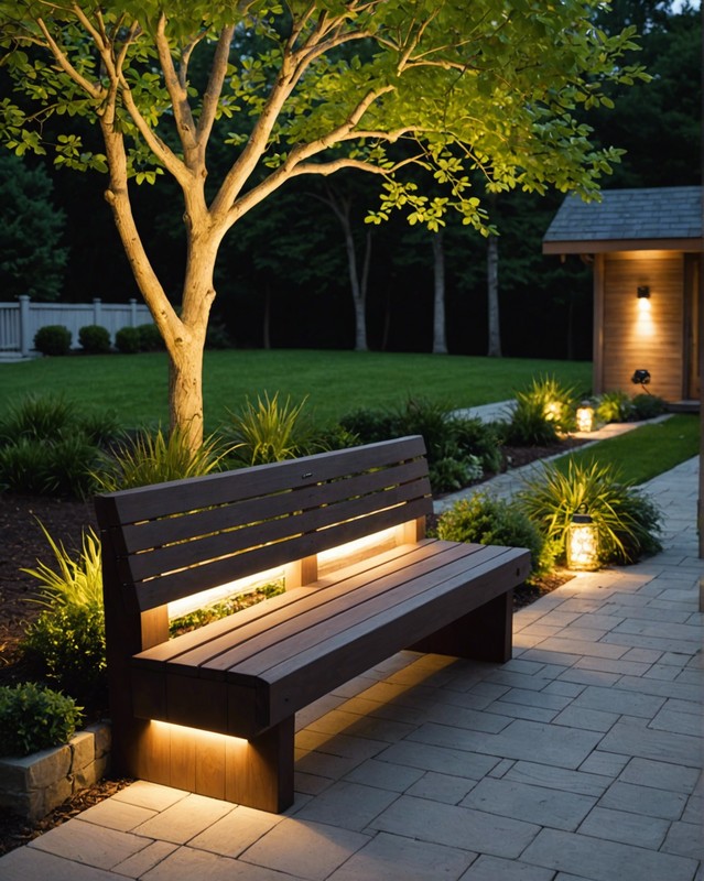 Bench with Built-In Lighting