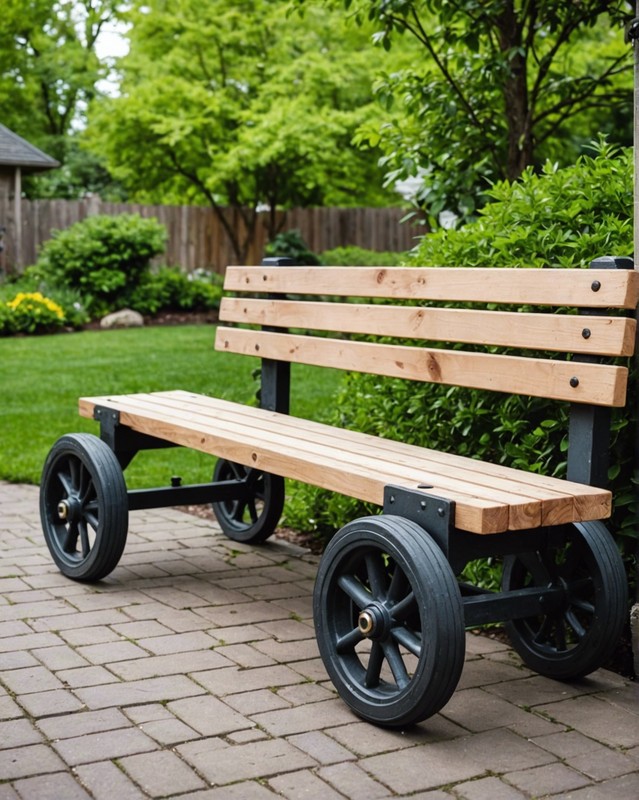 Bench with Wheels