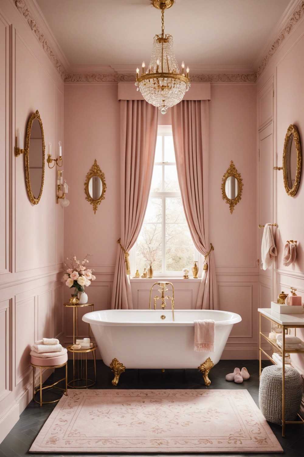 Blush Pink and Gold Accents