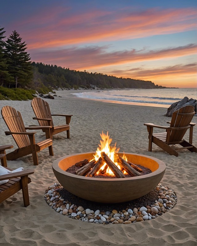Bring the Beach Home with Sand Fire Pits