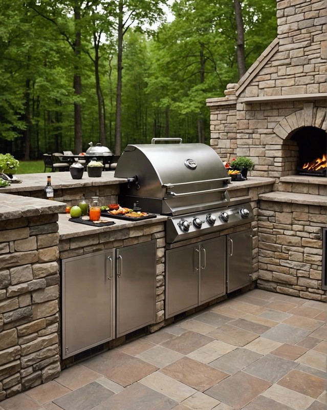 Built-In Grill and Smoker