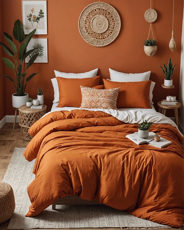 Burnt Orange Bedding