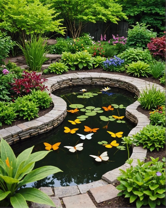 Butterfly Pond with nectar-rich plants