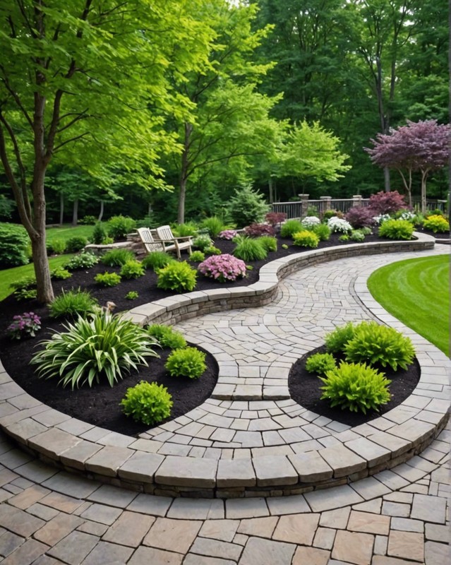 Cascading Curves with Planting Beds