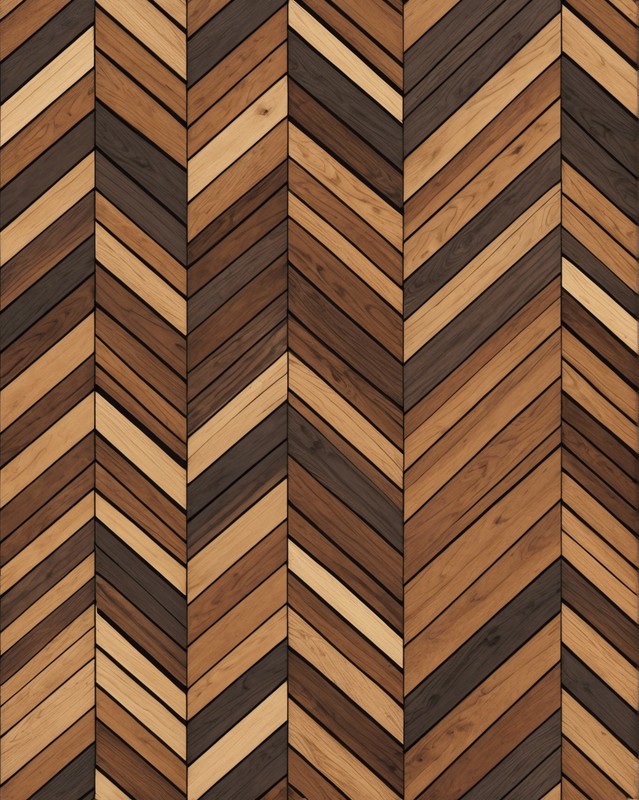 Chevron Wood Tiles