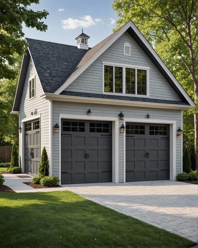 Colonial-Style Garage