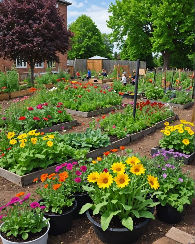 Community Garden with Shared Growing Space