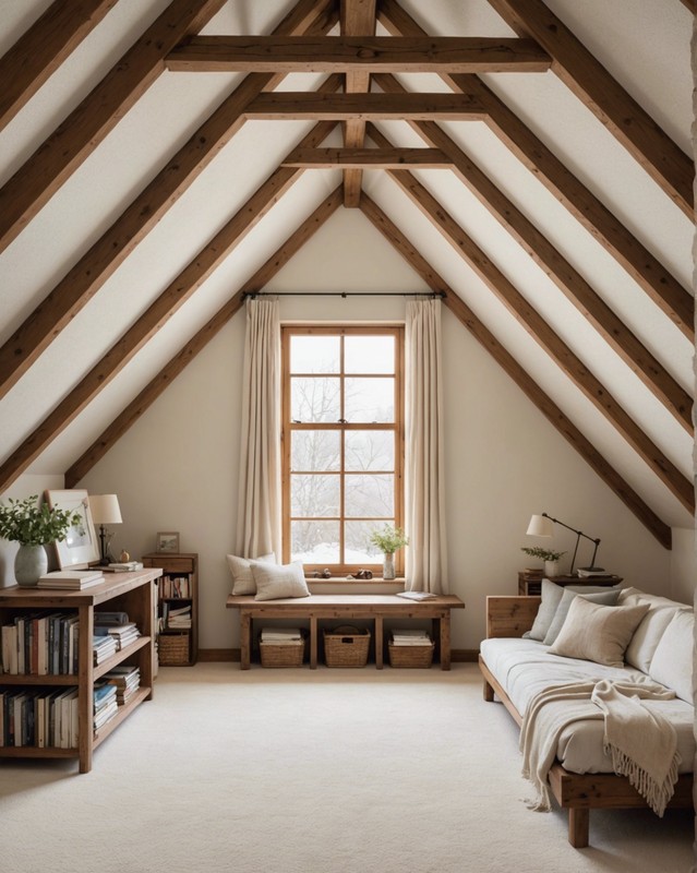 Cozy Attic Bedrooms with Plush Carpets