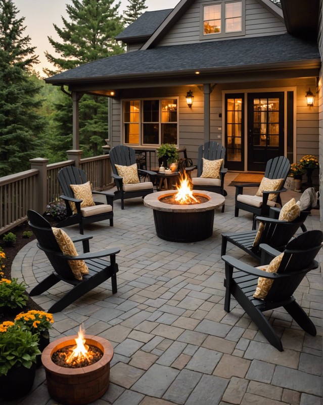 Create a Conversation Area with a Set of Adirondack Chairs