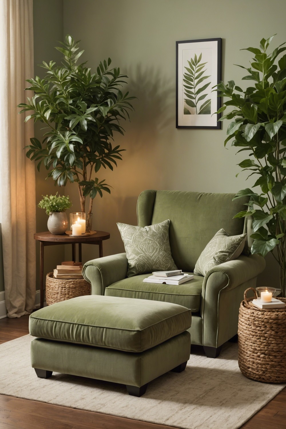 Create a Cozy Reading Nook with Sage Green