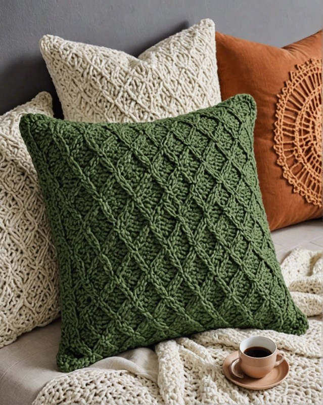 Crochet Throw Pillows