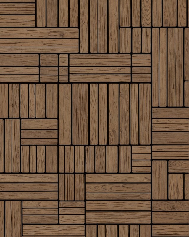 Crosshatch Wood Tiles