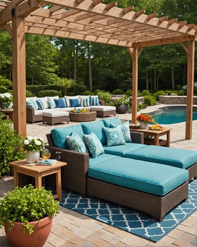 Design a Poolside Retreat with Comfortable Seating